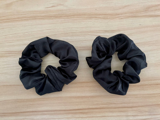 large luxe scrunchies in a variety of colours